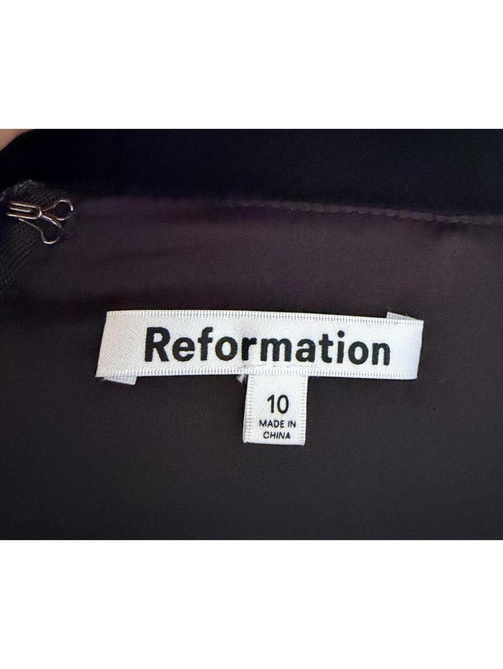 New REFORMATION  Edie Top in Black Size 10 - Picture 5 of 7